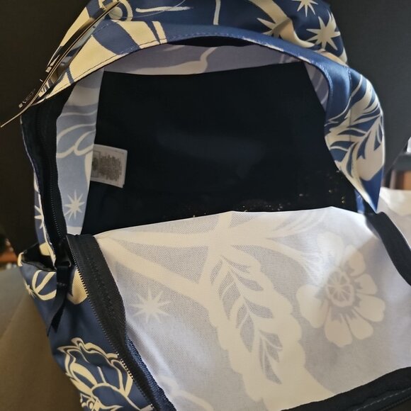 NWT ADIDAS x FARM Rio Collab nylon Backpack floral Blue and white - Picture 6 of 7